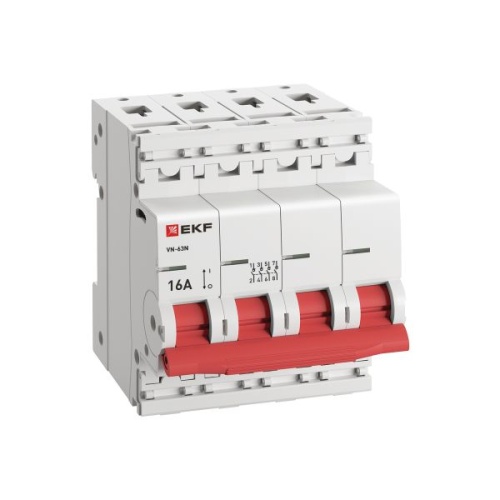 Выключатель нагрузки 4п 16А ВН-63N PROxima | код S63416 | EKF фото 3