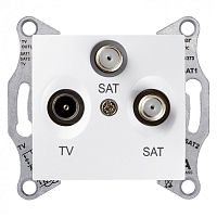 SEDNA TV/SAT/SAT РОЗЕТКА оконечная, 1dB, БЕЛЫЙ | код SDN3502121 | Systeme Electric