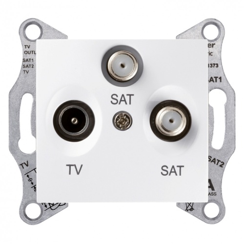 SEDNA TV/SAT/SAT РОЗЕТКА оконечная, 1dB, БЕЛЫЙ | код SDN3502121 | Systeme Electric