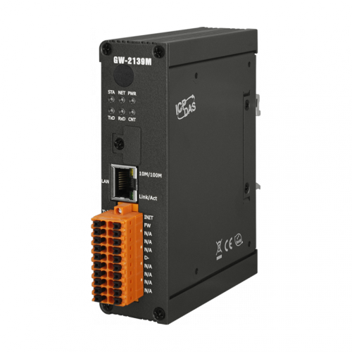 GW-2139M CR BACnet MS/TP to Modbus TCP Gateway | код 00-06130396 | ICP DAS