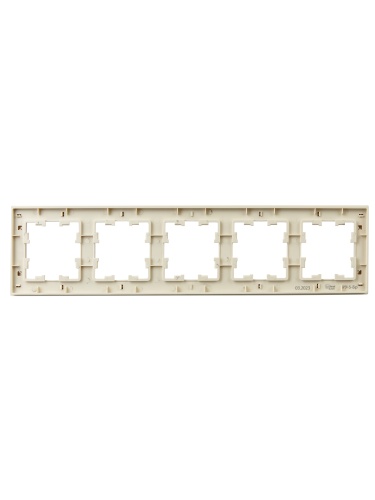 BRITE Рамка 5-мест. РУ-5-Бр беж. рифленый IEK | код BR-M52-51-K10 | IEK фото 3