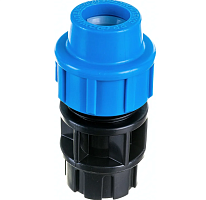 Муфта комбинированная 20х3/4' М для труб ПНД | код 9219 | Джилекс