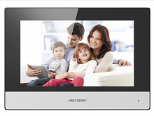 Видеодомофон IP видеодомофон с WI-FIСенсорный 7'' цветной TFT LCD экран с разрешением 1024*600 (DS-KH6320-WTE1) | код 305301409 | Hikvision