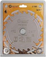 Диск пильный по дереву с тефлоновым покрытием 24Т, Profi plus, 185x1,3/2,0x30/25,4/20/16 мм | код 75-18524Т | FIT