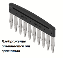 Перемычка для клемм, втычная, 10 полюсов, для клемм серий PQ, SQ и TQ SLPU3.5-10W | код 3828011000 | Elmex