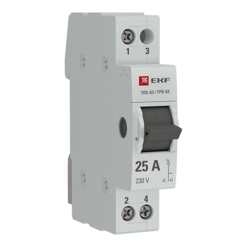Переключатель трехпозиционный ТПС-63 1P 25А PROxima | код TPS125 | EKF