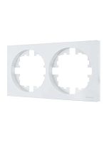 Рамка 2-м OSEN горизонт. квадрат бел. LEZARD 743-0200-147