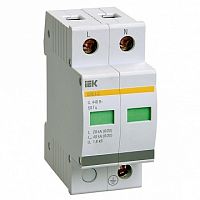 Ограничитель импульсных перенапряжений ОПС1-B 2Р In=30kA Un=400B Im=60kA | код. MOP20-2-B | IEK 
