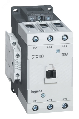Контактор CTX3 100 3P 100A (AC-3) 2но2нз ~110В | код 416234 | Legrand