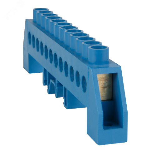 Шина нулевая в комбинированной изоляции OptiKit BB-F-N-DIN-12-8х12-синий | код 277965 | КЭАЗ