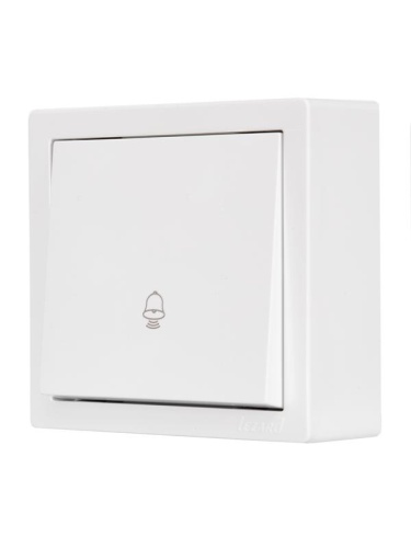 Кнопка звонка ОП LETO бел. LEZARD 752-0200-103 фото 3