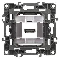 Розетка HDMI, Эра12, чёрный, 12-3114-06 | код Б0027486 | ЭРА