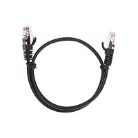 Патч-корд U/UTP, CAT 5e, RJ45-RJ45, 26AWG, LSZH, черный, 0,5м REXANT | код 02-0102-05 | REXANT