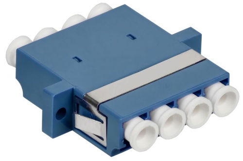 ITK Адаптер оптический проходной LC-Quad OS2 UPC | код FC-LCQ-UPC-09 | ITK by IEK