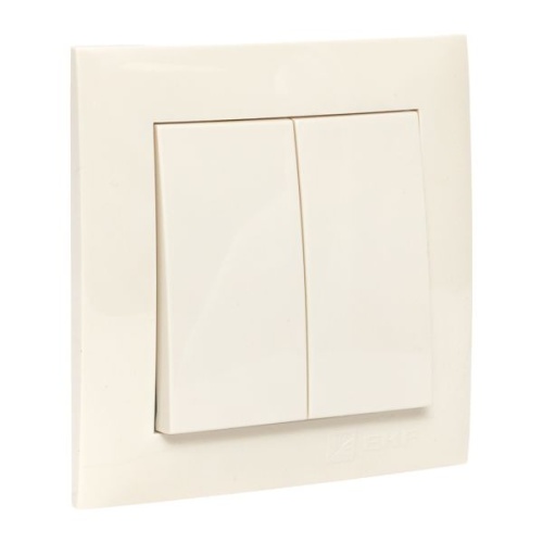 Валенсия выключатель 2-кл, 10А кремовый PROxima | код EWV10-023-20 | EKF фото 3 Валенсия выключатель 2-кл, 10А кремовый PROxima | код EWV10-023-20 | EKF фото 3