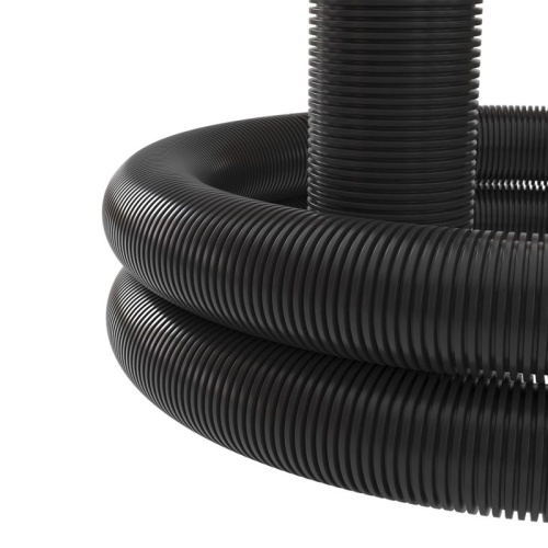 Усиленная двустенная труба ПНД гибкая для кабельной канализации д.63мм спротяжкой, SN20, 650Н, в бухте 50м, цвет черный | код 121563A | DKC фото 3