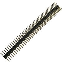 Штырь для плат 2.54 мм RUICHI PLD 2x40R (PLD-80R шаг 2.54 мм), 80 контактов | код 55126 | Ruichi