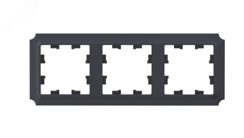 Рамка 3-пост. AtlasDesign Antique универс. карбон | код ATN101003 | Systeme Electric