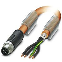 Силовой кабель SAC-4P-M12MSS/ 3,0-PUR PE SH | код 1424105 | PHOENIX CONTACT