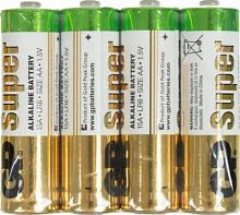 Батарея GP Super Alkaline 15ARS LR6 AA (4шт) спайка | код 562878 | GP