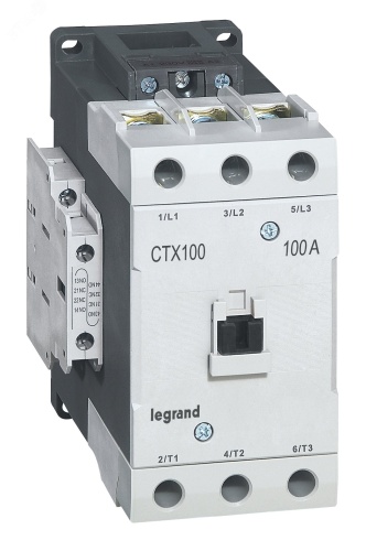 Контактор CTX3 100 3P 100A (AC-3) 2но2нз ~415В | код 416229 | Legrand