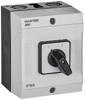 Переключатель кулачковый в боксе стандартная рукоятка 16А схема 54 | код MI-CS20-016-054 | IEK