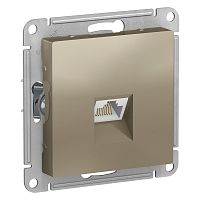 ATLASDESIGN РОЗЕТКА компьютерная RJ45, кат. 6A, механизм, ШАМПАНЬ | код ATN000586| SCHNEIDER ELECTRIC