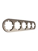 Рамка 5-м OSEN горизонт. круглая титан LEZARD 744-3700-150