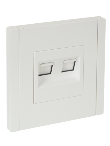 FORTE&PIANO Роз. двойная RJ11+RJ45 кат.5E FP235 бел. IEK | код FP-KT20-O-1-K01 | IEK