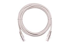 Шнур коммутационный NETLAN U/UTP 4 пары, Кат.5е (Класс D), 100МГц, 2хRJ45/8P8C, T568B, заливной, многожильный, BC (чистая медь), PVC нг(B), серый, 0,3м, уп-ка 10шт. | код EC-PC4UD55B-BC-PVC-003-GY-10 | NETLAN