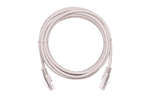 Шнур коммутационный NETLAN U/UTP 4 пары, Кат.5е (Класс D), 100МГц, 2хRJ45/8P8C, T568B, заливной, многожильный, BC (чистая медь), PVC нг(B), серый, 0,3м, уп-ка 10шт. | код EC-PC4UD55B-BC-PVC-003-GY-10 | NETLAN