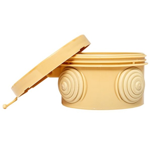 Коробка распаячная КМР-040-038 с крышкой (65х40) 4 мембранных ввода светлое дерево IP54 PROxima | код plc-kmr-040-038-s | EKF фото 5