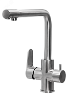 Смеситель для мойки ПСМ-300-22 STEEL нержавеющая сталь AISI-304 с подключением фильтра тип См-МОЦБА | код PSM-300-22 | PROFSAN