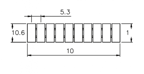 305801/40 Маркировка клемм TU/TP/TC сеч. 2,5мм2, шир. 5.2мм, нумерац. «40», шт | код 305801/40 | SUPU