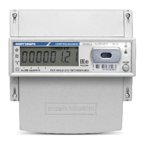 Счетчик электроэнергии CE307 R33.043.ОA.N (101004007011789) | код 101004007011789-TP103 | Энергомера