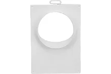 Площадка торцевая пластиковая 180х250 фланец D130 | код 130ПТП | ERA