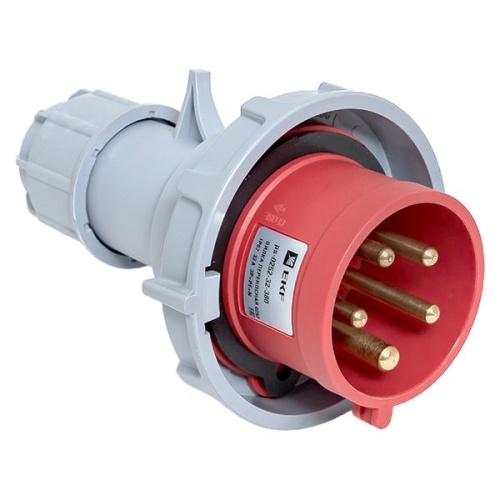 Вилка переносная 0252 3Р+РЕ+N 32А 380В IP67 PROxima | код ps-0252-32-380 | EKF фото 2