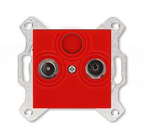 Розетка TV-R ABB Levit оконечная красный 5011H-A03503 65W | код 2CHH083503A6065 | ABB