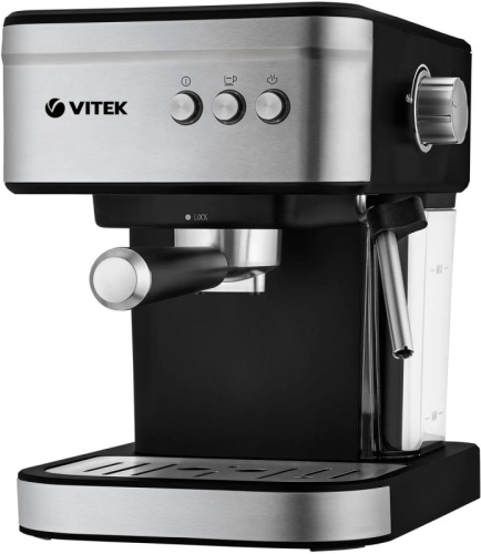 Кофеварка рожковая Vitek VT-8468 1000Вт черный/стальной | код 2049000 | VITEK