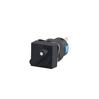 Переключатель LA115-C-11XF, 0-I, фиксация, черный, квадратный, 1NO+1NC, 16mm, IP40 | код LA115-C-11XF | GQELE
