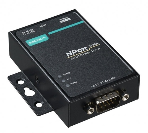 Сервер NPort 5130A 1 port RS-422/485 advanced, Power Adapter, DB9 | код 00-06043080 | MOXA