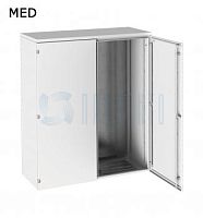 Шкаф компактный распределительный двухдверный 100х100х30 IP55 IK10 | код MED 100.100.30 | ПРОВЕНТО