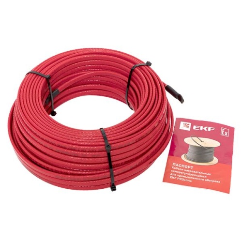 Саморегулирующийся нагревательный кабель ESS-45F (45 Вт/м) 50 м, фторопласт | код ESS-45F-50 | EKF фото 4