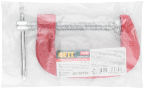 Струбцина тип ''G'' 50 мм (2'') | код 59202 | FIT фото 3 Струбцина тип ''G'' 50 мм (2'') | код 59202 | FIT фото 3