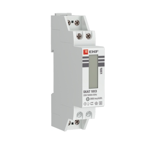 Счетчик электрической энергии модульный SKAT 101E/1 - 5(40) SDM (без поверки) | код 10106M | EKF Счетчик электрической энергии модульный SKAT 101E/1 - 5(40) SDM (без поверки) | код 10106M | EKF