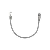 Патч-корд F/UTP, CAT 6, RJ45-RJ45, 26AWG, LSZH, серый, 0,3м REXANT | код 02-0210-03 | REXANT