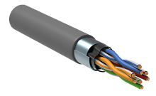 Витая пара F/UTP 5E 4х2х24AWG solid PVC серый (305м) РФ | код. LC1-C5E04-311-R | ITK