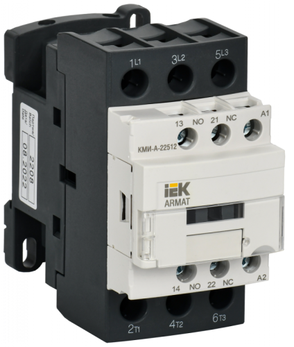 ARMAT Контактор КМИ-А-22512 LC1D 25А 48В/АС3 1НО/1НЗ IEK | код AR-ACC-21-025-048-11 | IEK