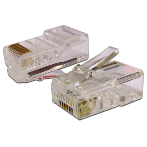 Коннектор RJ45 UTP 8P8C, универсальный, cat.5e, 100 шт. | код TWT-PL45-8P8C | TWT