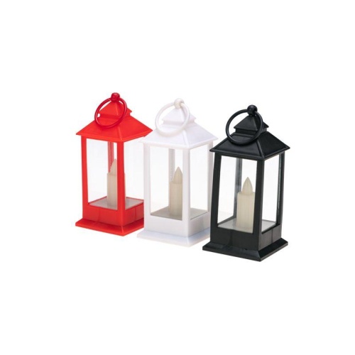 Набор из 3 фонарей со свечкой 5.5х5.5х12.5см тепл. бел. 3хLR1130 корпус бел. красн. черн. Neon-Night 513-020 фото 3
